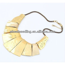 Latest fashion chunky crystal statement alloy necklace